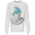 thumbnail image 1 of Fragment Of Colossal Head  Sweatshirt Men -Image by Shutterstock, Male 3X-Large, 1 of 2