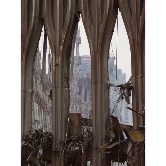 Fragment Of The Fa�ade Of Wtc 1 History (24 x 36)
