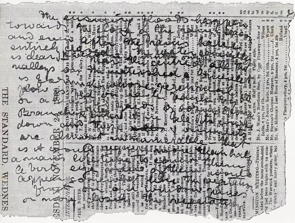 Fragment Of Stanleys Diary Sir Henry Morton Stanley Born John Rowland 1841 To 1904 Welsh Journalist And Explorer From El Mundo En La Mano Published 1878 Canvas Art - Ken Welsh  Design Pics (16 x 12)