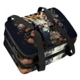 thumbnail image 1 of Fragmented Flowers Double Layered Insulated Refrigerated Lunch Bag with Two Compartments - Large Capacity Handheld Lunch Bags, 1 of 6