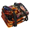 thumbnail image 1 of Fragmented Flowers Double-Layered Insulated and Refrigerated Large Capacity Lunch Bag with Two Compartments for Hand Carry - 7.1x11.4x16.1 Inches, 1 of 6