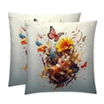 thumbnail image 1 of Fragmented Flowers Elegant Velvet Throw Pillow Covers Set with Unique Patterns - 16x16", 18x18", 20x20" - Pack of 2 for Chair Pillow Covers and Various Occasions, 1 of 6