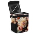thumbnail image 1 of Fragmented Flowers Foldable Car Trash Bin with Lid, Leak-proof Mini Trash Can, Hanging Storage Bag for Car, 1 of 1