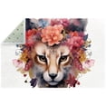 thumbnail image 1 of Fragmented Flowers Polyester Rectangular Chair Rug - Floor Mat for Office or Home Office - 200 Characters, 1 of 6