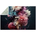 thumbnail image 1 of Fragmented Flowers Polyester Right-Angle Door Carpet Mat for Entryway, Indoor Floor Rug with Dual-Layer Absorbent Technology - 24 x 36 Inches, 1 of 6