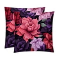thumbnail image 1 of Fragmented Flowers Velvet Bed Pillow Set with Unique Patterns in Sizes 16x16, 18x18, and 20x20 Inches - Includes 2 Chair Pillow Covers,Bed Pillow for Any Occasion, 1 of 6