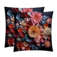 thumbnail image 1 of Fragmented Flowers Velvet Throw Pillow Covers Set of 2 | Unique Patterns in 16x16, 18x18, 20x20 Inches |for Home Decor and Gifts | Includes Pillow Inserts | Throw Pillow Inserts Included, 1 of 6