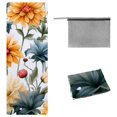 thumbnail image 1 of Fragmented Flowers Yoga Blanket with Storage Bag, 72.8"x26.8", Suitable for Yoga, Pilates, Fitness, Gym Towels, Yoga Mat Towel, Yoga Towel, 1 of 6