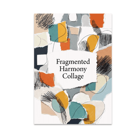 Fragmented Harmony Collage - Creative Space Decor - 13x19 Poster Print