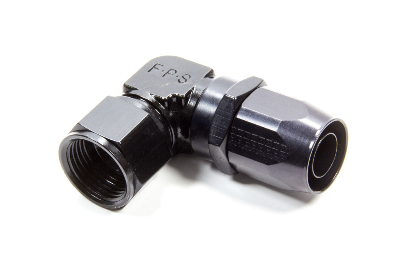 Fragola -8AN 90 Degree Hose End Fitting - 3/8" NPT, One-Piece Street Hose Fitting