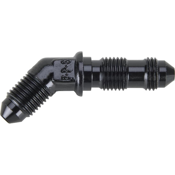 Fragola 483703-BL -3AN X 45 Degree Bulkhead Adapter, Black