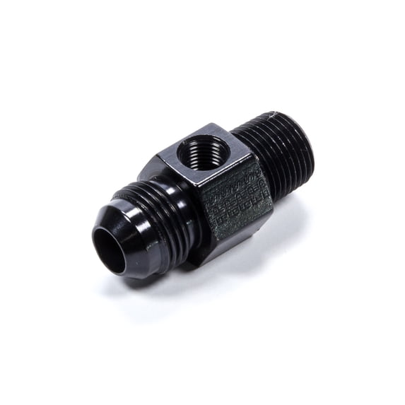 Fragola 495004-BL Adapter Fitting (#8 X 3/8MPT Inline Gauge Black) 1 Pack