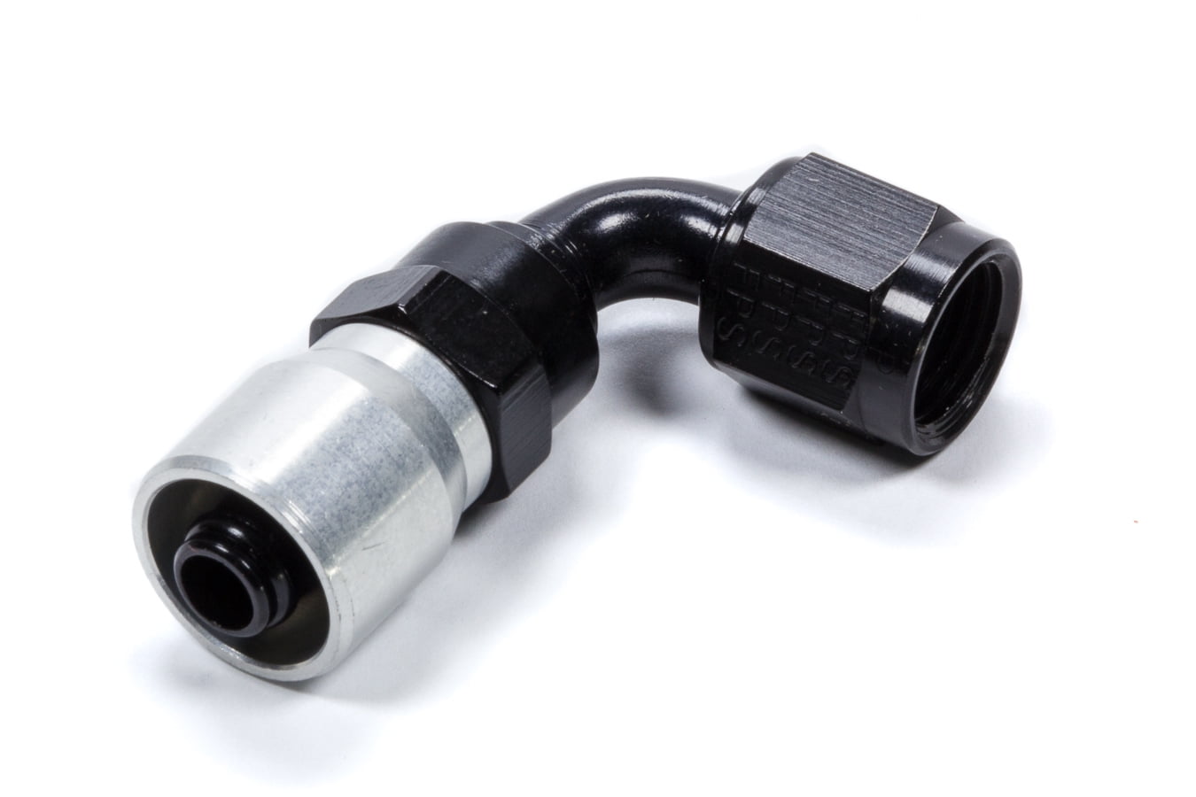Russell #10 90-Degree Hose End Black 610185 Russell #10 90-Degree Hose End Black 610185