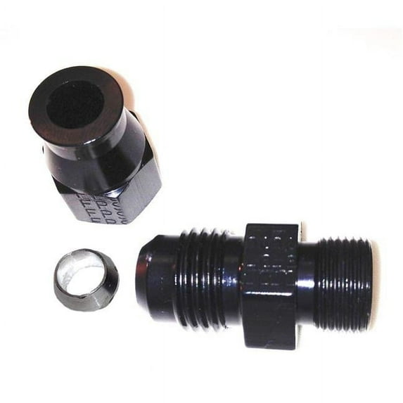 Fragola 6AN Male to 5/16in Tube Adapter Fitting Black 892005-BL