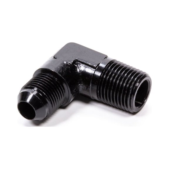 90 Deg Adapter Fitting #8 x 1/2 MPT Black