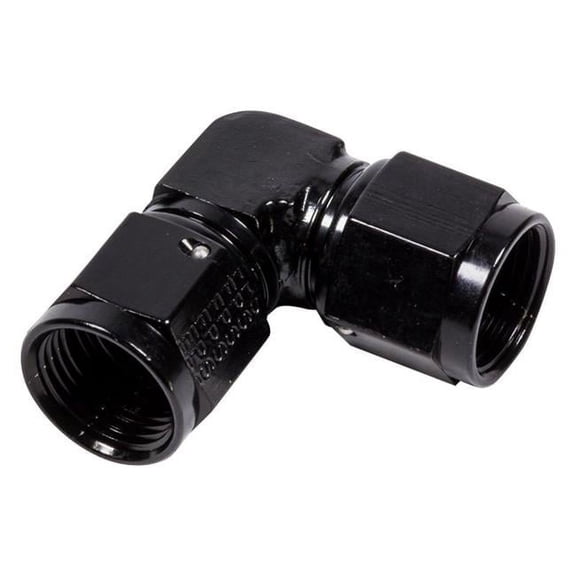 Fragola -8AN x 90 Degree Female Coupler - Black