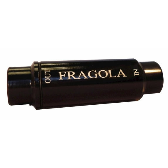 Fragola Fuel Filter w/40 Micron Element #6 In/Out Black