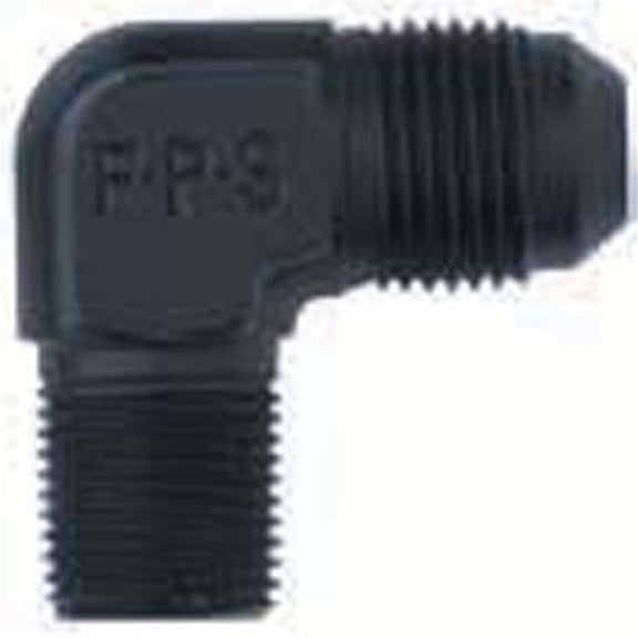Fragola 90 Deg Adapter Fitting #4 x 1/8 MPT Black