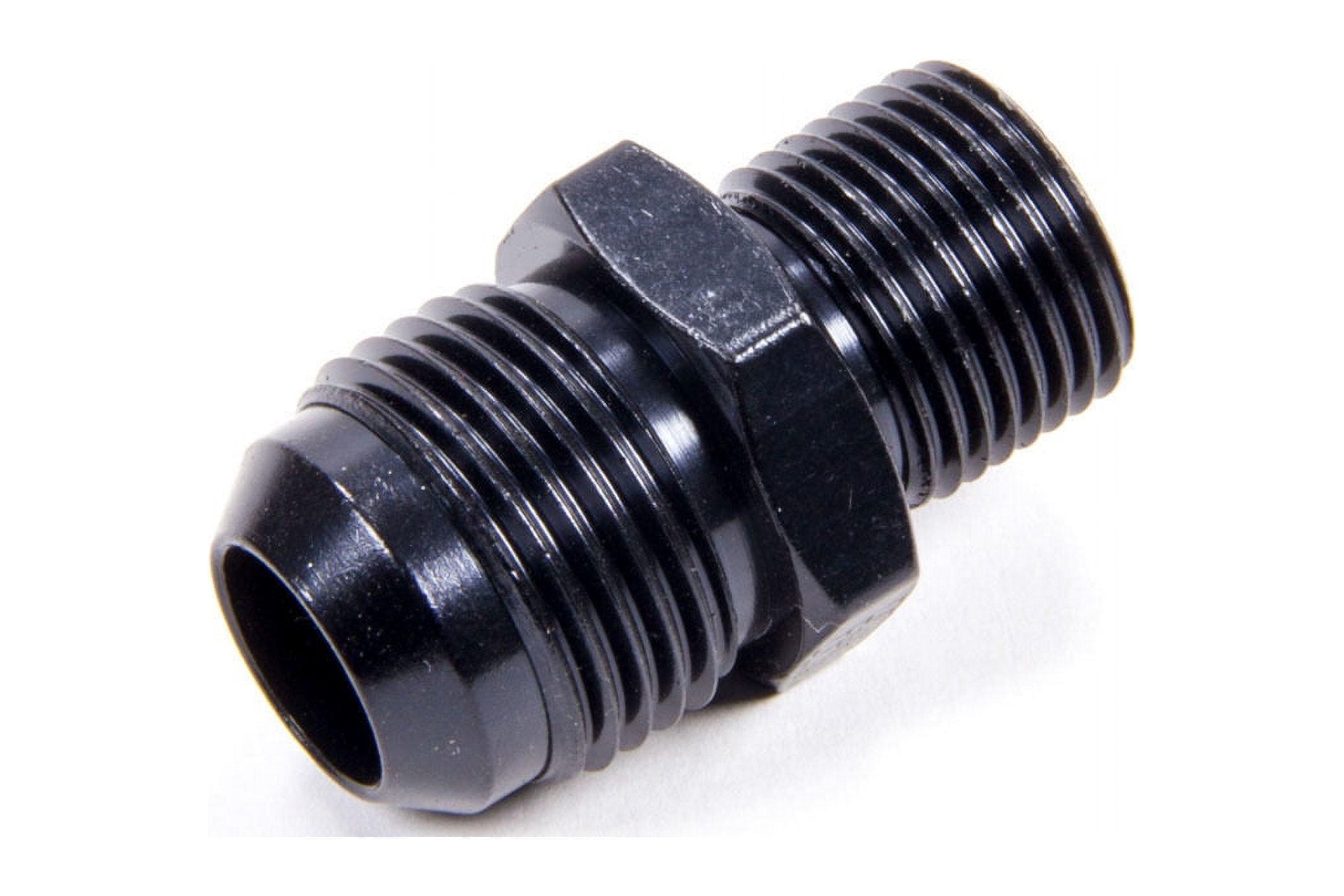 Fragola Straight Adapter Fitting #10 x 18mm x 1.50 Black 461018-BL Fragola Straight Adapter Fitting #10 x 18mm x 1.50 Black 461018-BL