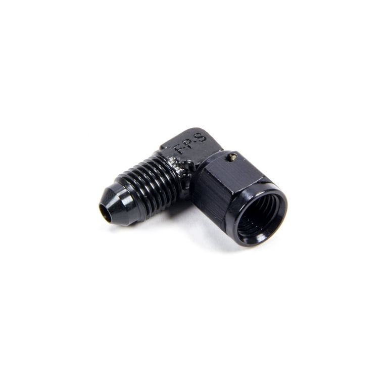 Fragola #4 Female Swivel to Male 90 Degree Fitting Black 498102-BL Fragola #4 Female Swivel to Male 90 Degree Fitting Black 498102-BL