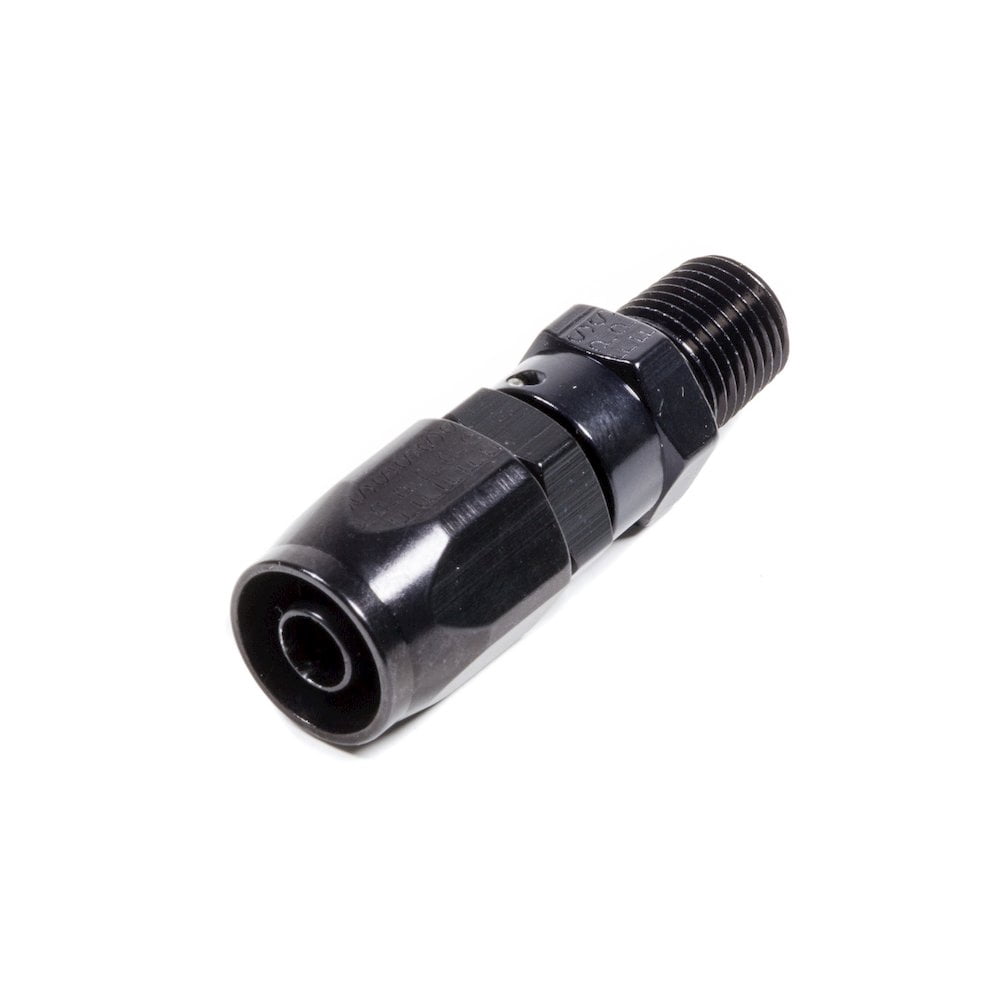 Fragola #6 Str. x 1/4 MPT Hose End Black