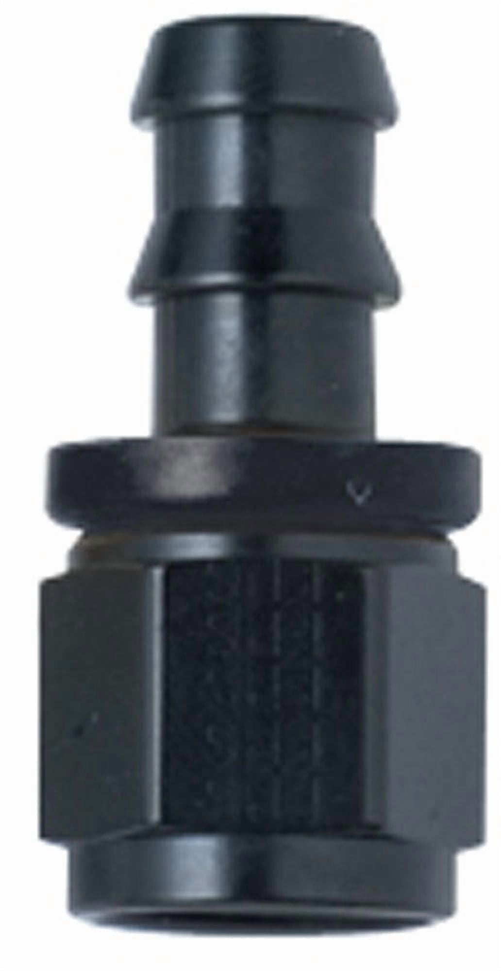 Fragola Performance Systems 200110-Bl Hose Fitting #10 Straight Push Lock Black