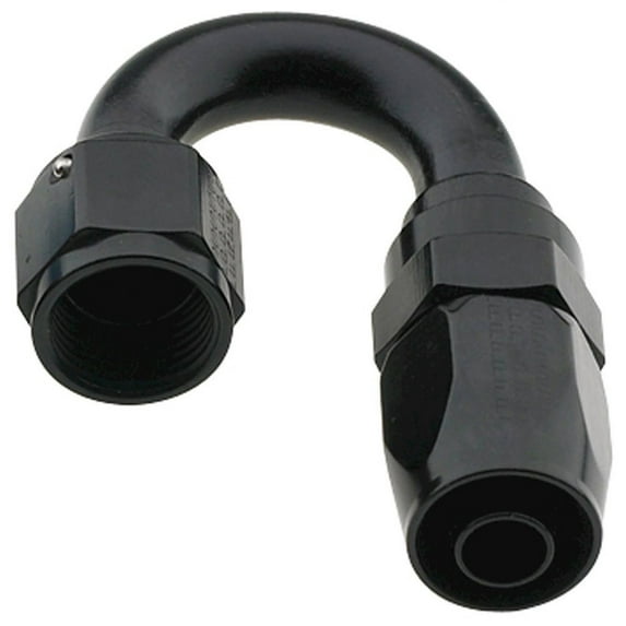 Fragola Hose Fitting #16 180 Deg Pro-Flow Black