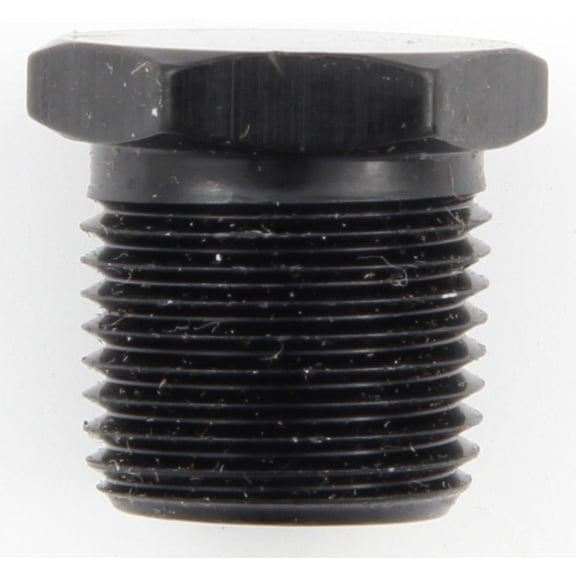 1/4 MPT Hex Pipe Plug Black