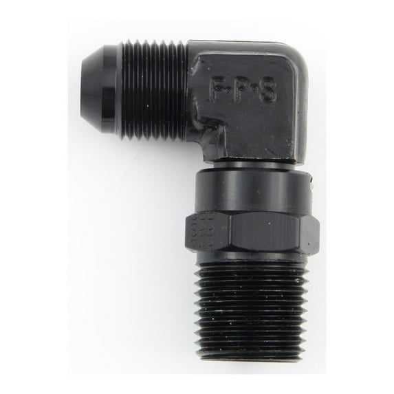 Fragola #8 x 1/2 MPT 90 Deg Swivel Adapter Black