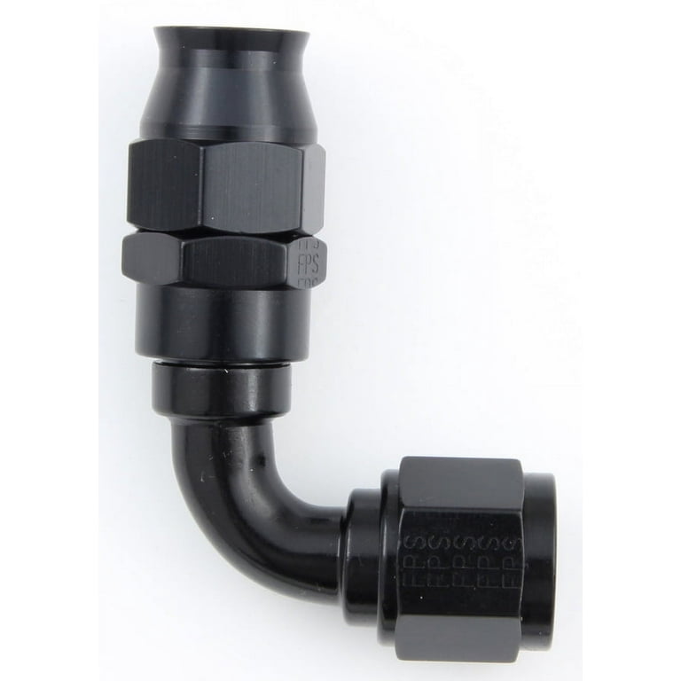 Fragola Hose Fitting #8 90-Degree PTFE Black 689008-BL Fragola Hose Fitting #8 90-Degree PTFE Black 689008-BL