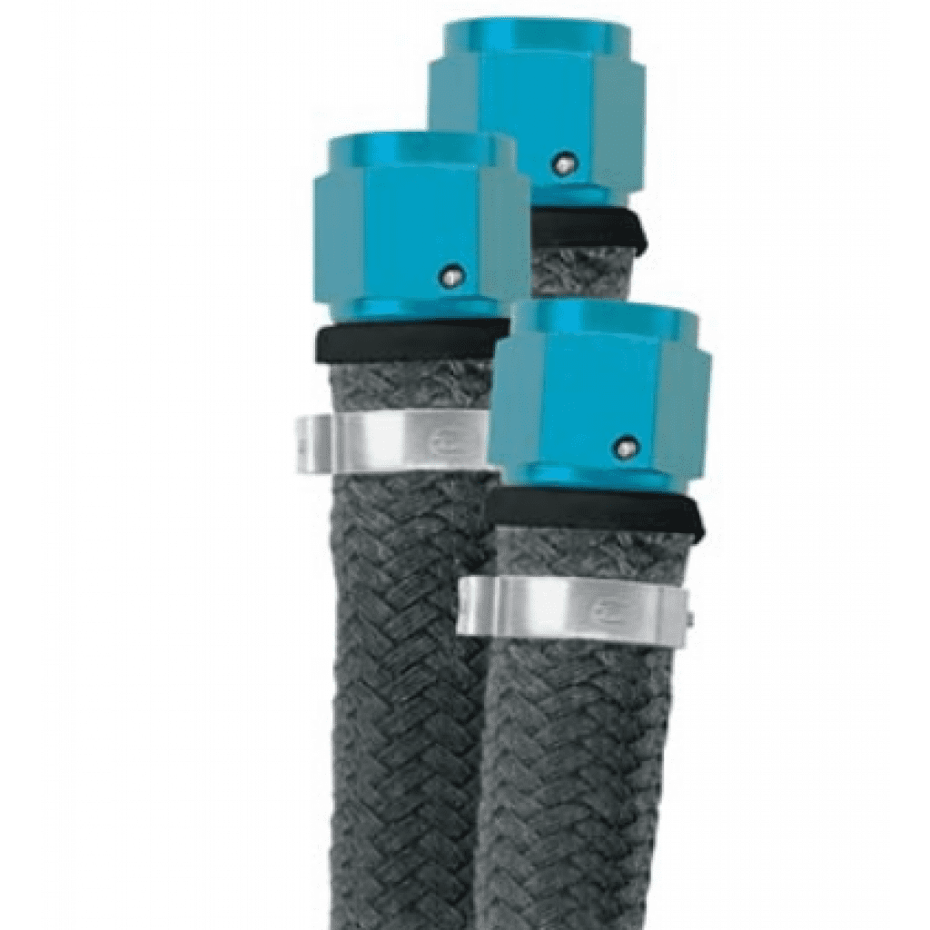 Fragola -8AN x 3/8 (-6) Push-Lite End Straight - Black main image 1