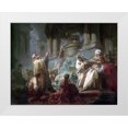 thumbnail image 1 of Fragonard, Jean Honore 24x19 White Modern Wood Framed Museum Art Print Titled - Jeroboam Sacrificing To The Idols, 1 of 4