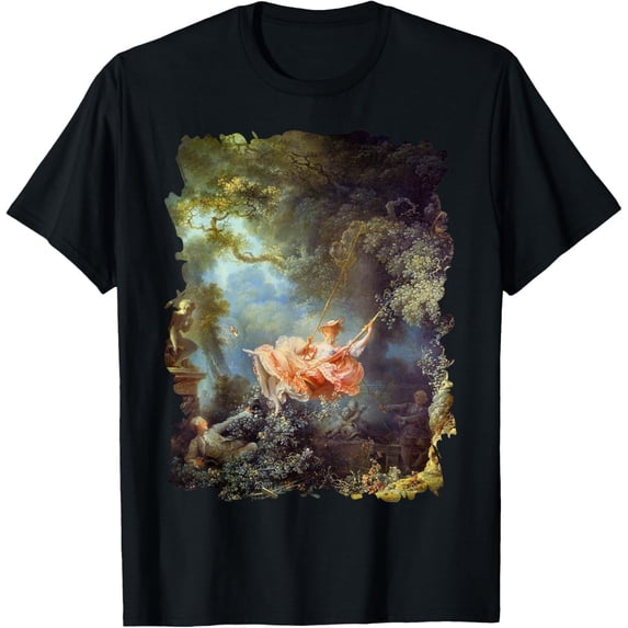 Fragonard_s The Happy Accidents of the Swing Famous Painting Gift Unisex T-Shirt