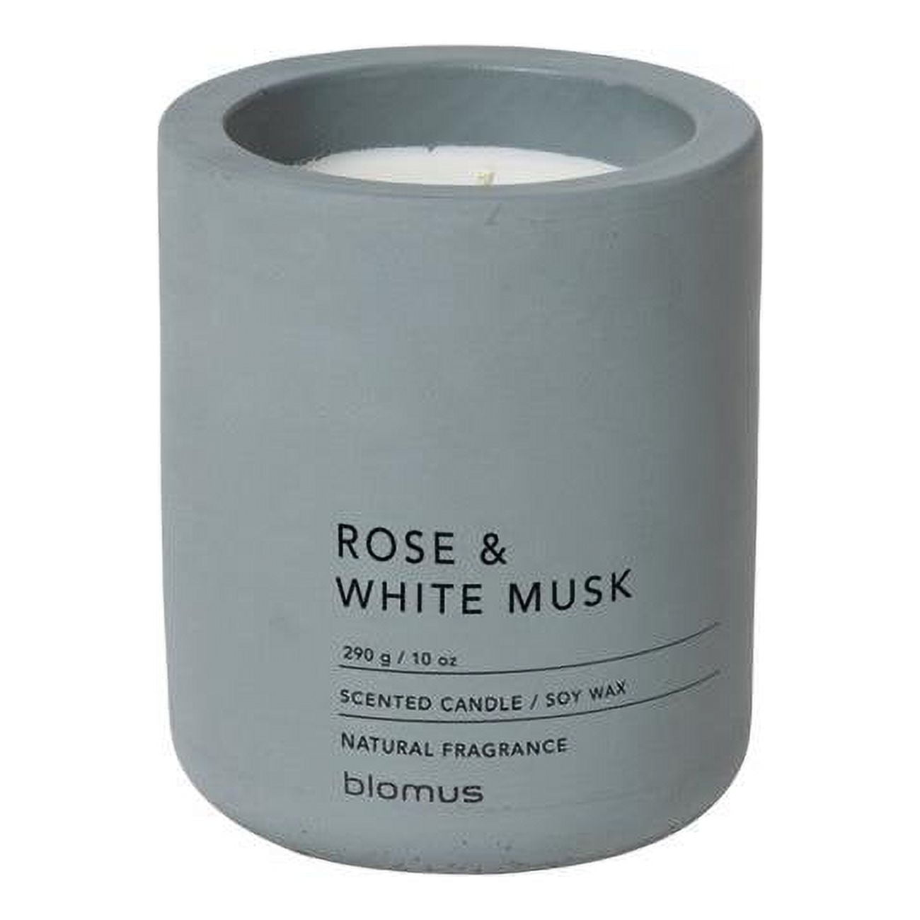 Lavender Bliss White Soy Scented Candle in Concrete Jar