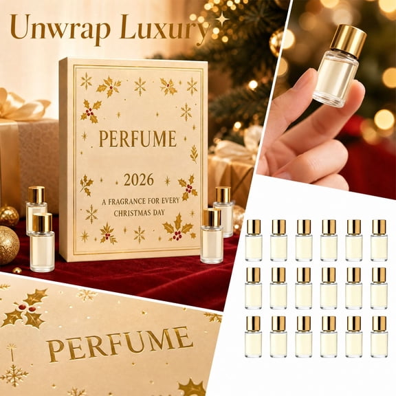 Fragrance Advent Calendar 2026 Christmas 24 Pc Mini Perfume Set for Women Christmas Gift Set for Women Holiday Perfume Set Scented Advent Calendar Luxury Mini Perfumes Eau de
