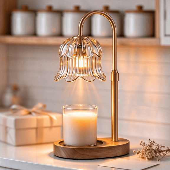 Fragrance Candle Warmer Lamp,Electric Candle Warmer with Timer & Dimmer,Mom Christmas Birthday Gifts for Women, House Warming Gifts New Home Bedroom Decor