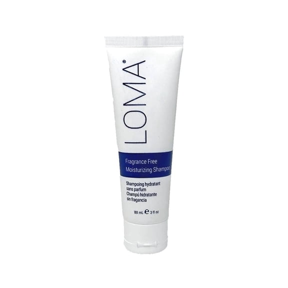 Loma Fragrance-Free Moisturizing Shampoo for All Hair Types, Aloe-Infused, 3 fl oz