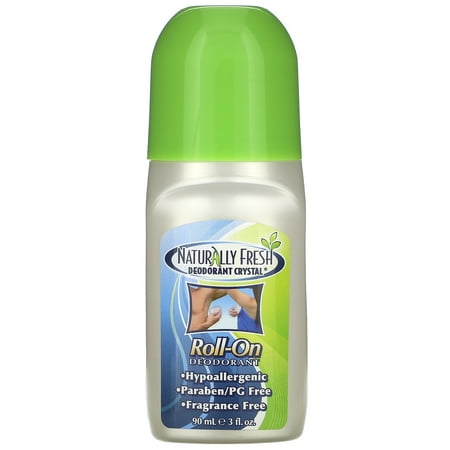 Fragrance-Free Roll-On Deodorant Crystal, 3 Oz, by Naturally Fresh