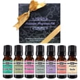thumbnail image 1 of Fragrance Oil Gift Set of 7 Aromatic Premium Grade Scented Perfume Oil (7 x 10 mL) Jasmine, Cucumber Melon, Gardenia, Honeysuckle, Strawberry, Lilac & Vanilla Made In USA by Sponix, 1 of 6