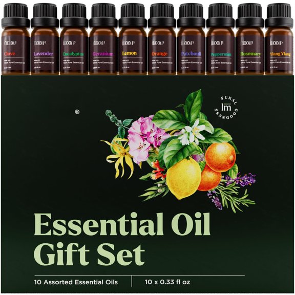 Fragrance Oil Set Multi-Scent 0.33 Fl Oz (Pack of 10) for Diffusers, Candles and Home Use