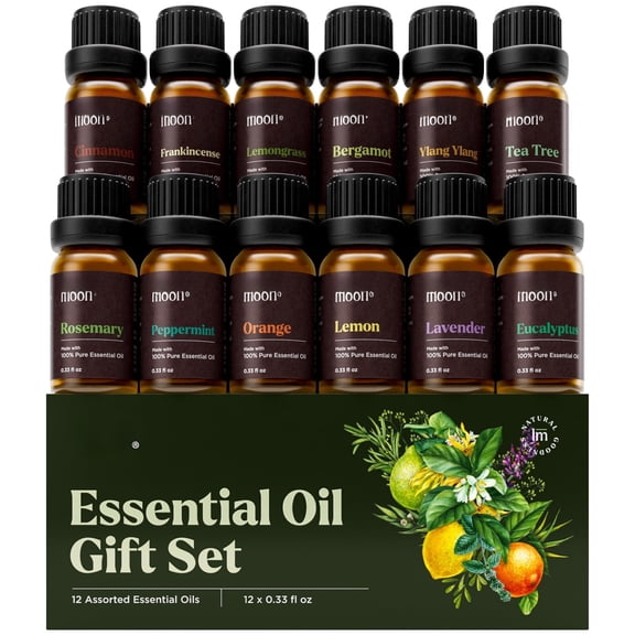 Fragrance Oil Set Multi-Scent 0.33 Fl Oz (Pack of 12) for Diffusers Candle Making Room Sprays