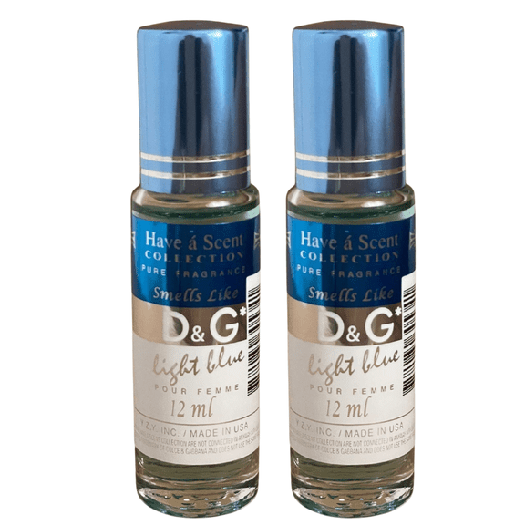 Fragrance Perfume DG Light Blue W Parfum 12ml (Pack of 2)