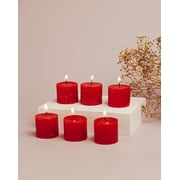 Fragrance Votive Candles || Smokeless Scented Candle || Aroma Candles || Candles for Decoration || Wedding Candle || Burns Upto 8 Hours Pack of 6 Raspberry