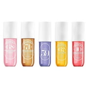 Fragrance,Hair & Body Fragrance Mist Full Size And Travel Size Set 90mL/3.0 Fl Oz. 5pc by Pangliang