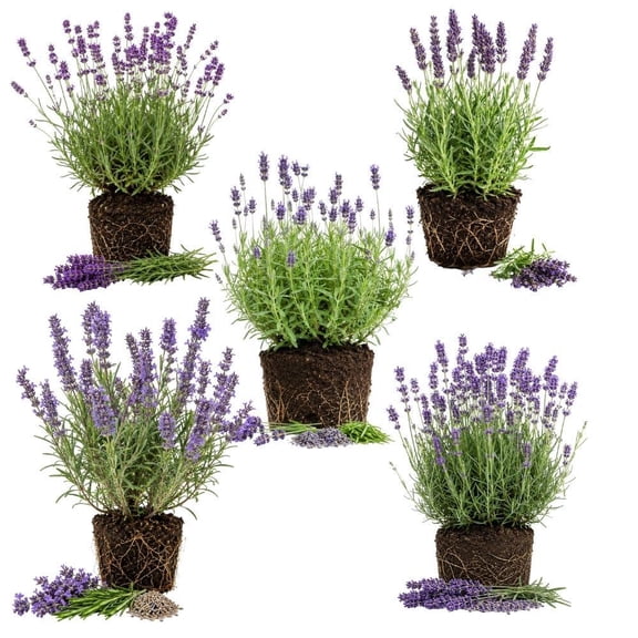Fragrant Lavender Plant, Cottage Garden Favorite, Easy Care, Gift for Gardeners (4 Inch Tall)