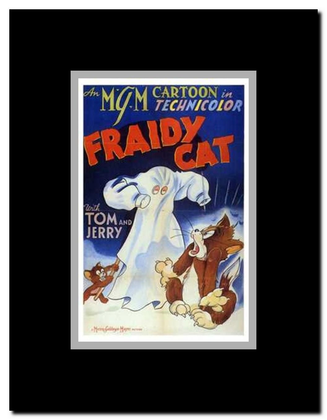 Fraidy Cat Framed Movie Poster