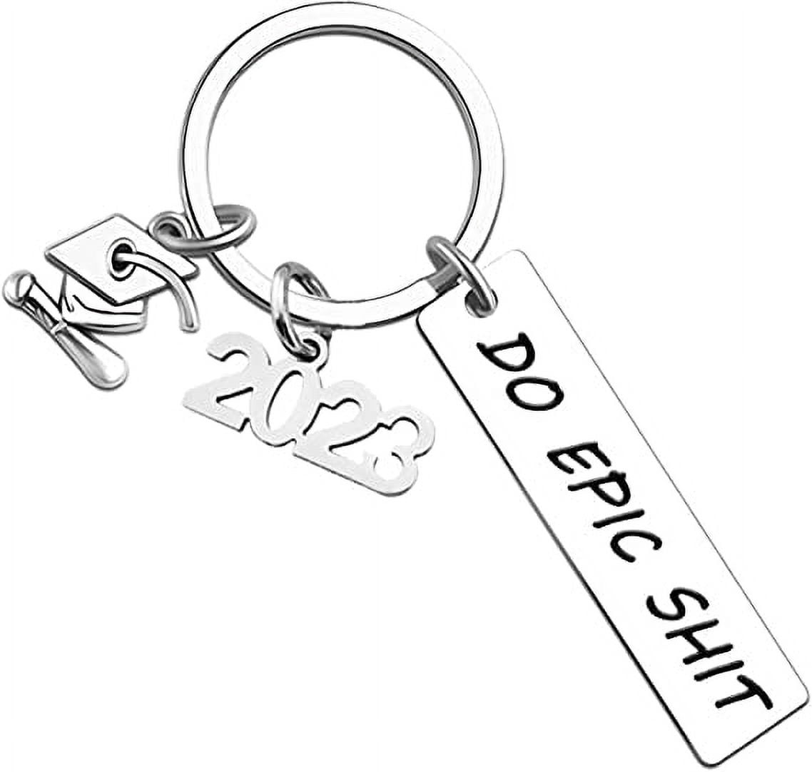 Stylish Leather Keychain: The Perfect Graduation Gift for Him or Her with a  Fun Reminder – Maploi
