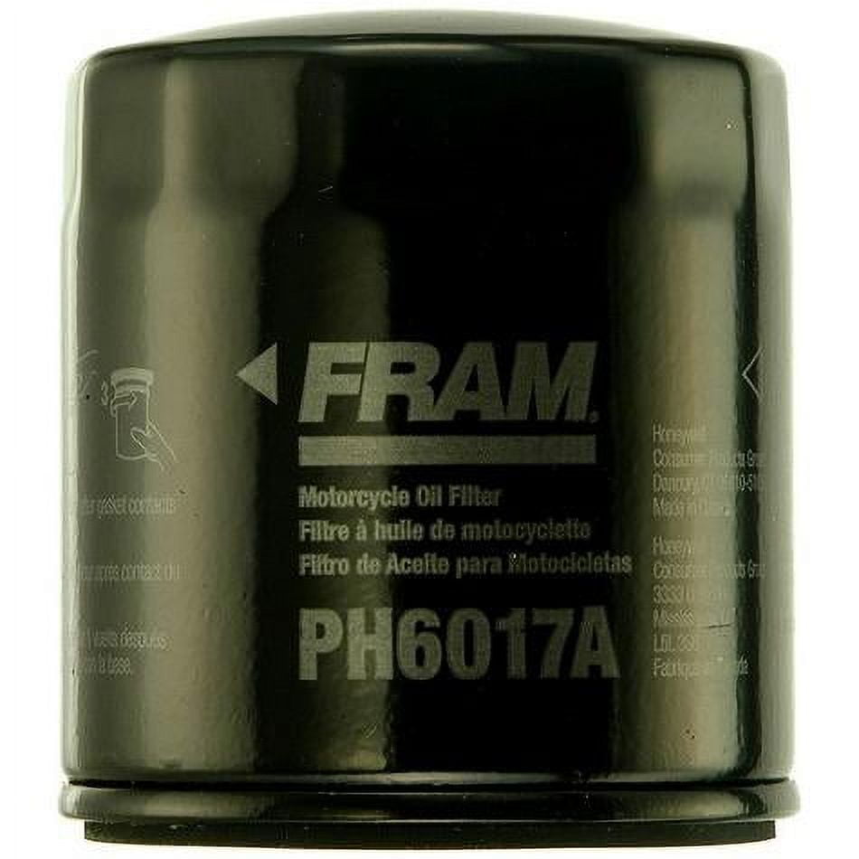 Fram Motorcycle Oil Filter, PH6017A (2-Pack) Bundle