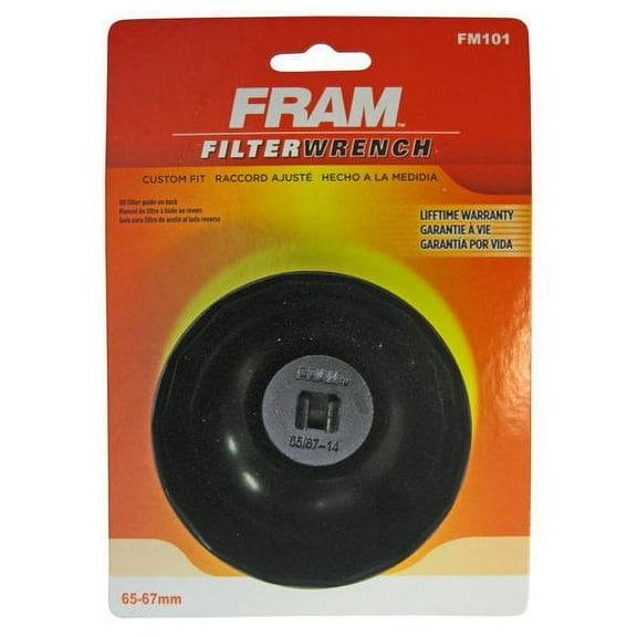 FRAM FM 101 Oil Filter Cap Wrench, 65mm - 67mm, 14 Flutes Square Drive
