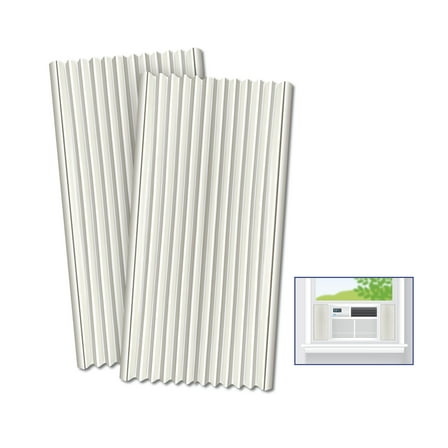 Fram Trak Adhesive Replacement Window Air Conditioner Side Panels, 19" H x 12" W, Beige